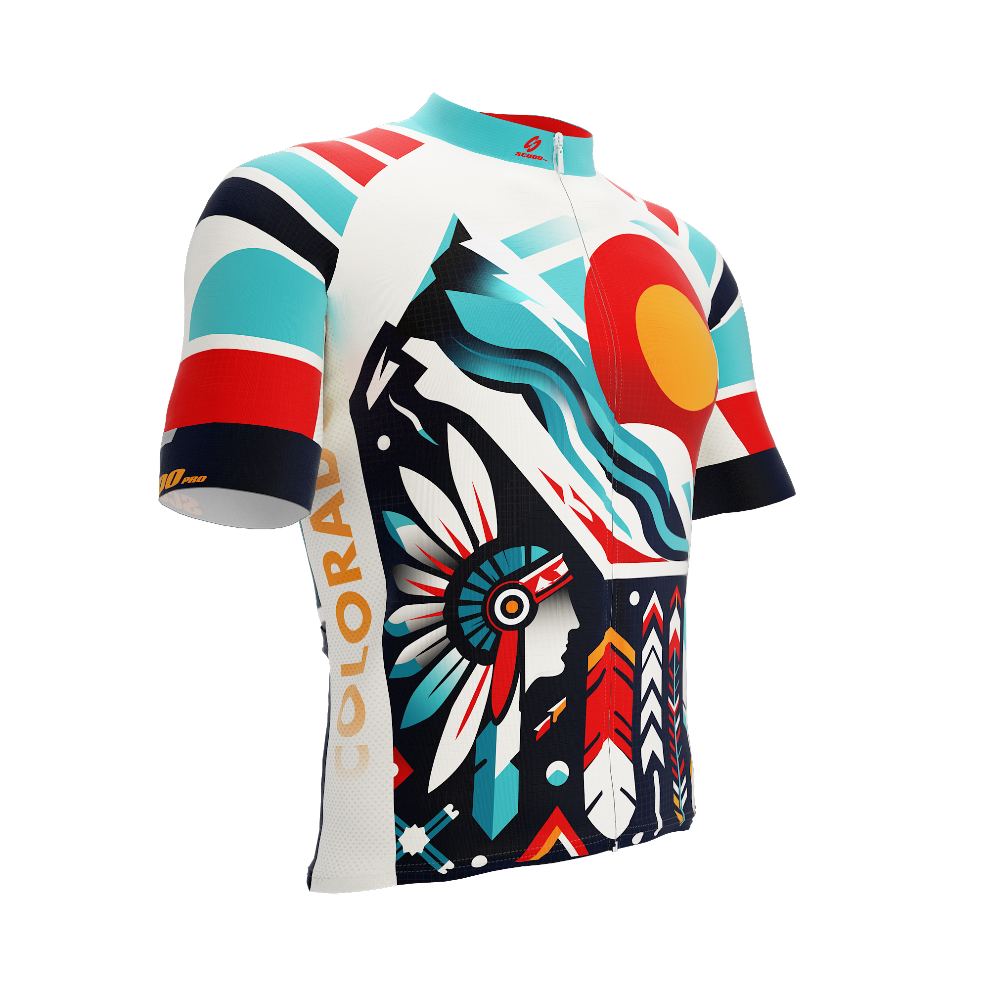Colorado US State | Short Sleeve Cycling PRO Jersey | V1 | Men and Women