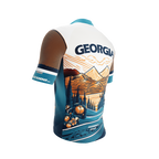 Georgia US State | Short Sleeve Cycling PRO Jersey | Men and Women