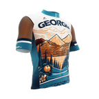 Georgia US State | Short Sleeve Cycling PRO Jersey | Men and Women