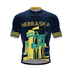 Nebraska US State | Short Sleeve Cycling PRO Jersey | Men and Women