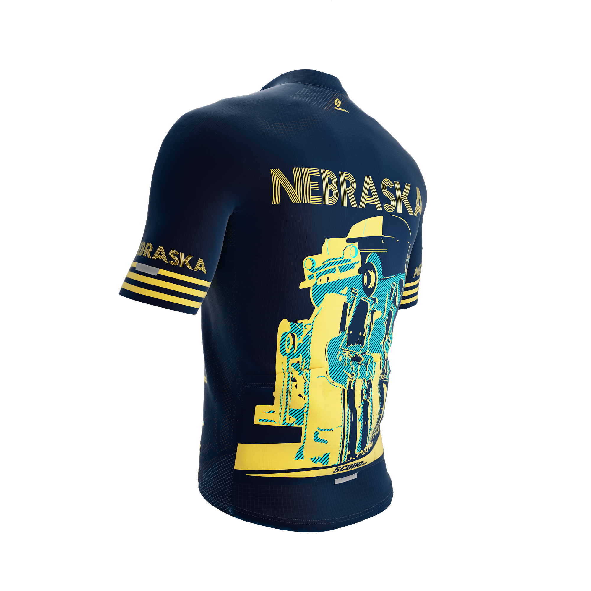 Nebraska US State | Short Sleeve Cycling PRO Jersey | Men and Women