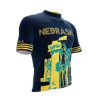 Nebraska US State | Short Sleeve Cycling PRO Jersey | Men and Women
