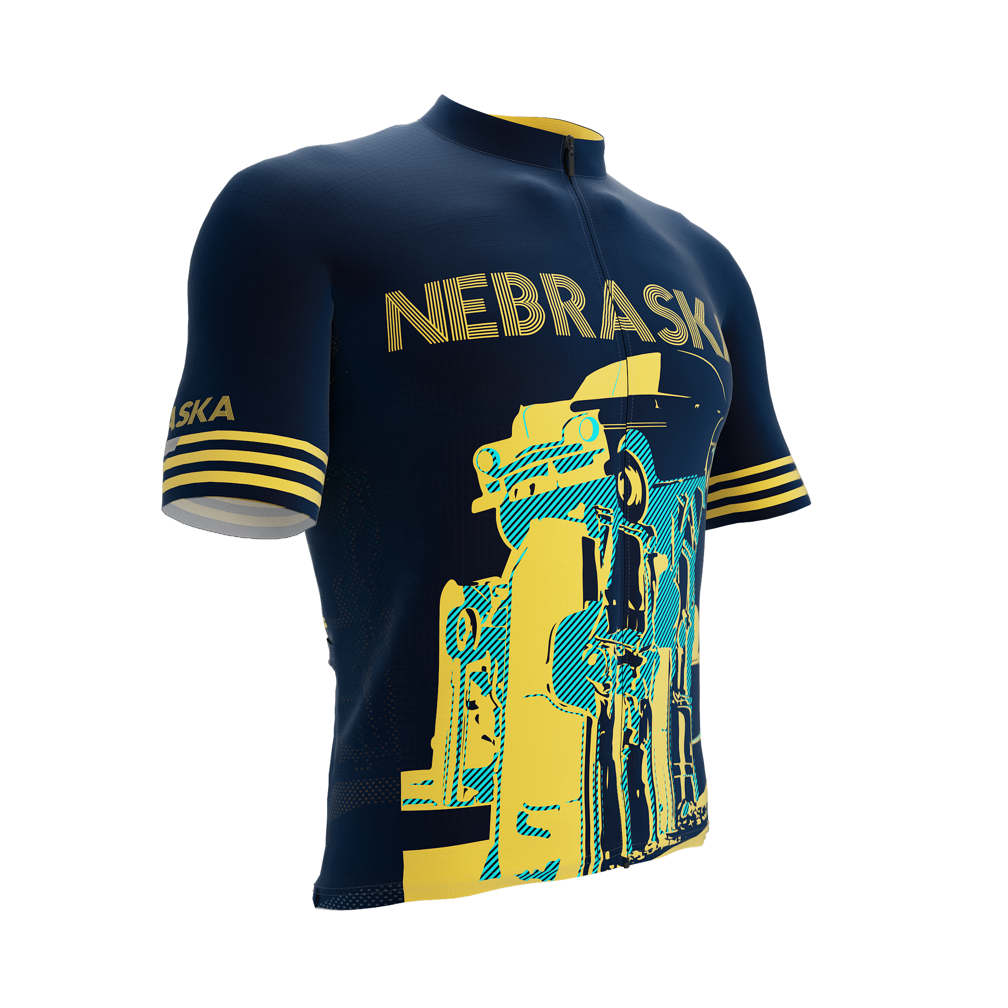Nebraska US State | Short Sleeve Cycling PRO Jersey | Men and Women