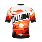 Oklahoma US State | Short Sleeve Cycling PRO Jersey | Men and Women