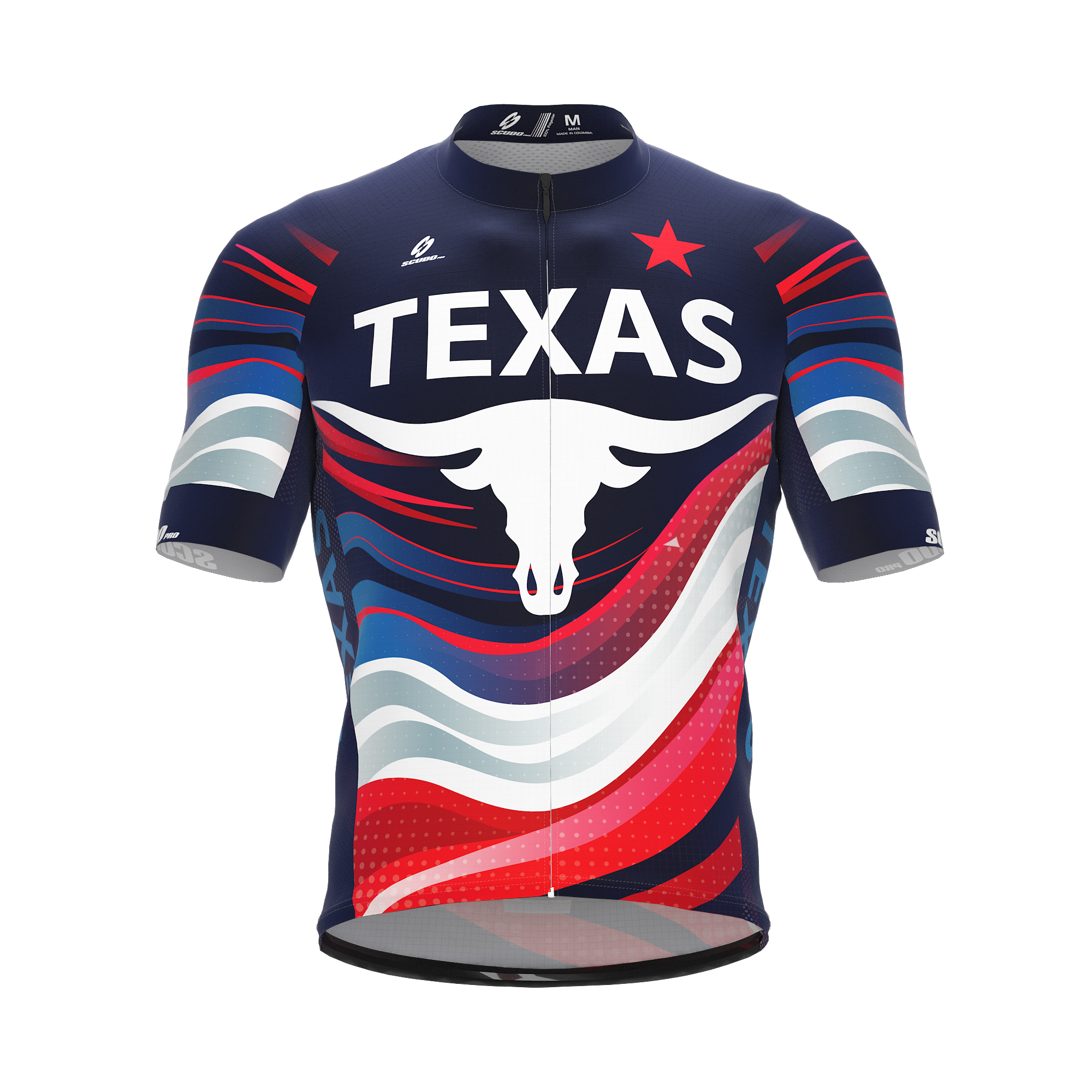 TEXAS US STATE | Short Sleeve Cycling PRO Jersey | Men and Women