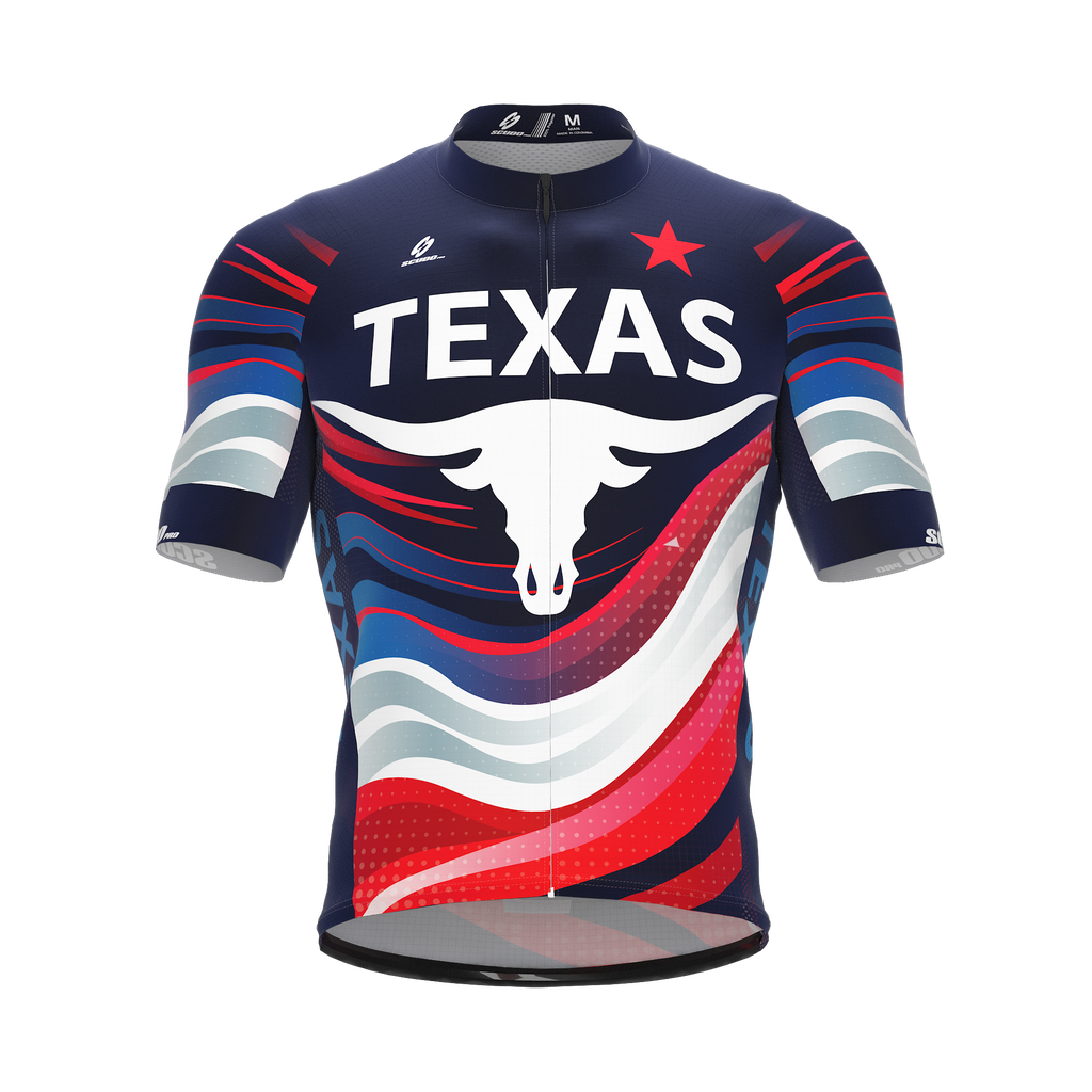 TEXAS US STATE | Short Sleeve Cycling PRO Jersey | Men and Women