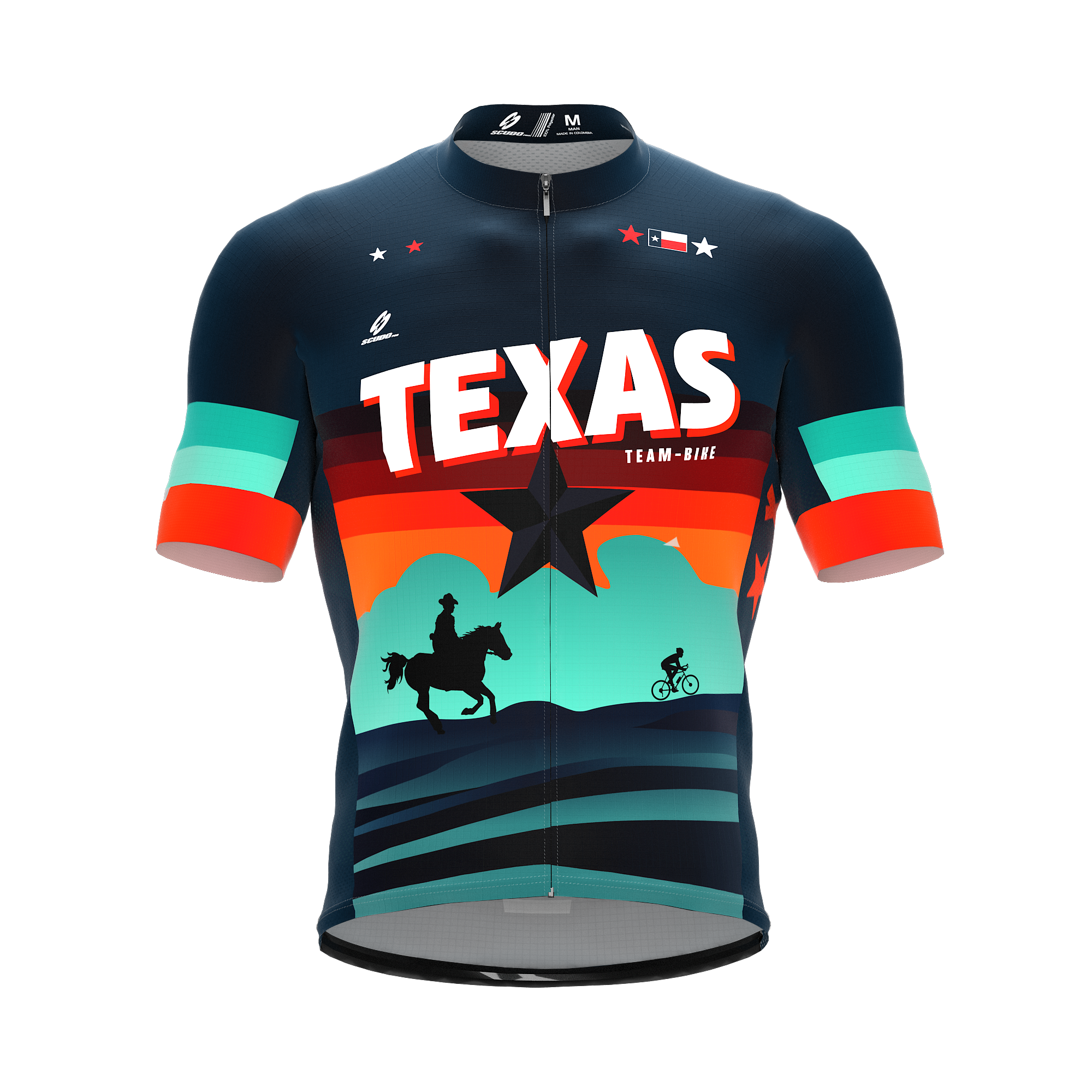 TEXAS Team Bike | Short Sleeve Cycling PRO Jersey | Men and Women