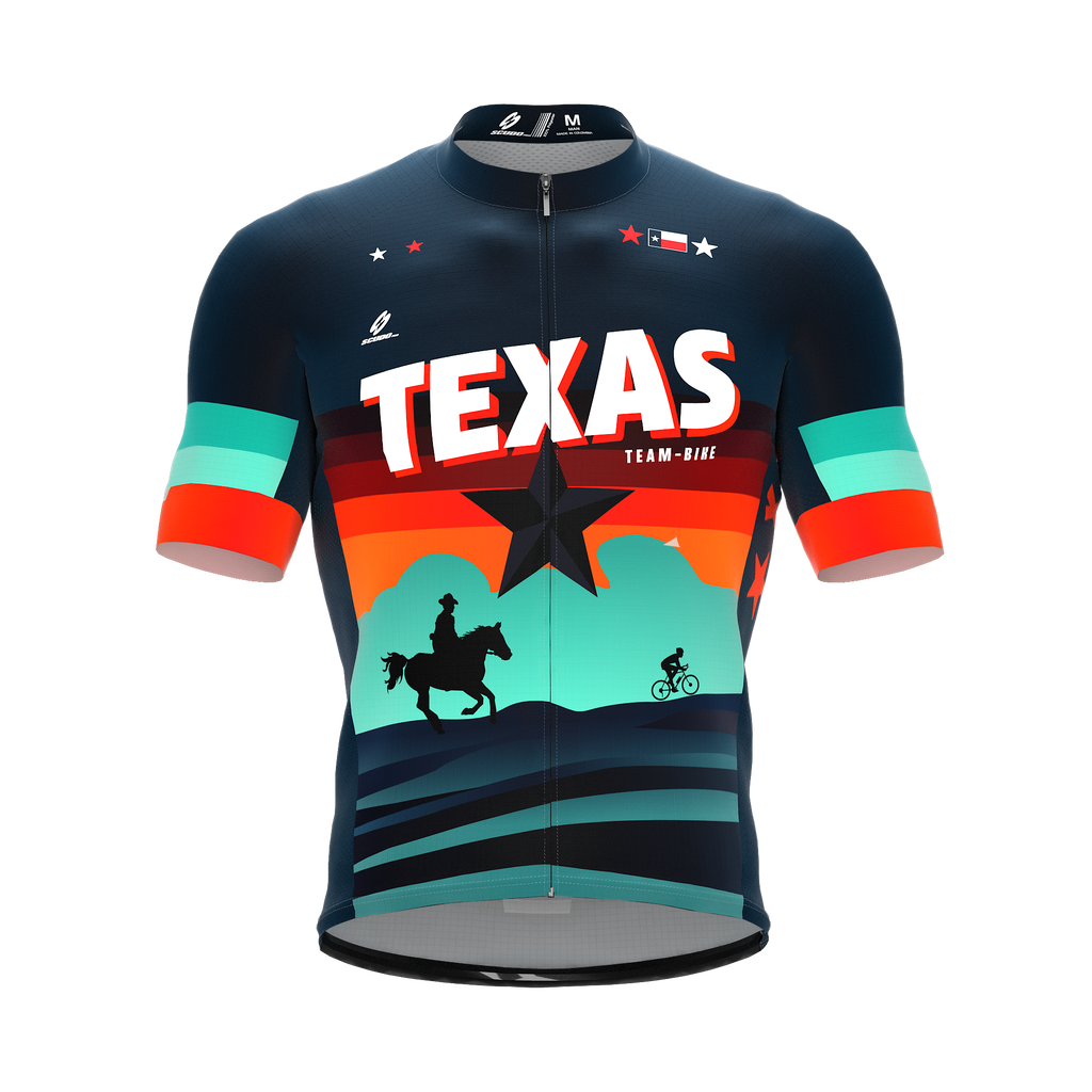 TEXAS Team Bike | Short Sleeve Cycling PRO Jersey | Men and Women