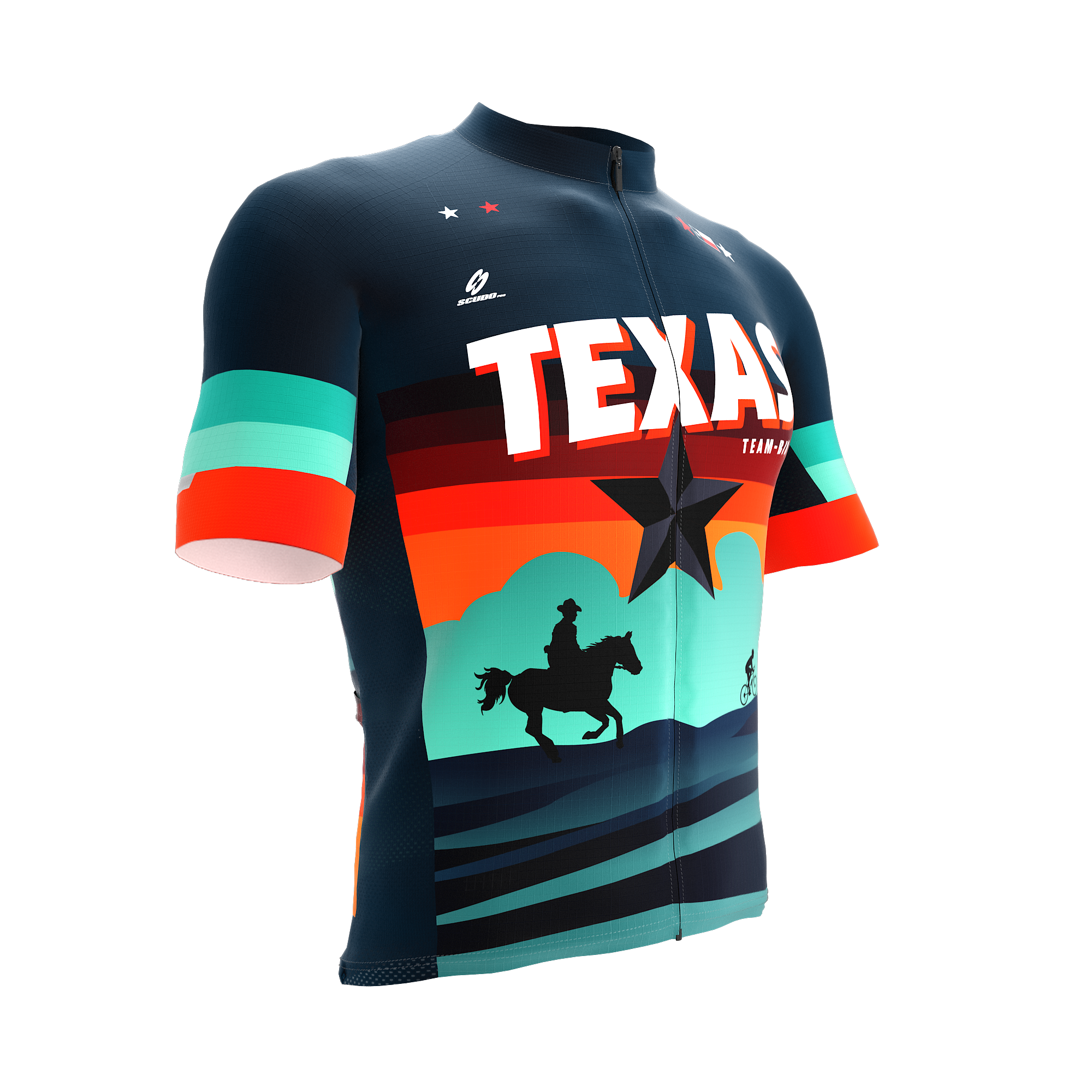 TEXAS Team Bike | Short Sleeve Cycling PRO Jersey | Men and Women