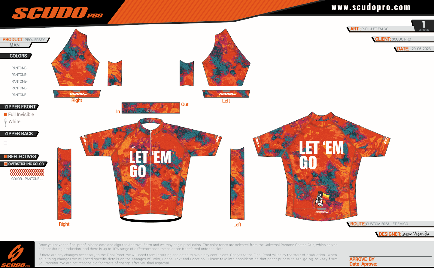 Let'em GO | Short Sleeve Cycling PRO Jersey | Men and Women