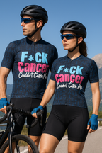 F* Cancer | Couldn't Catch Me | Short Sleeve Cycling Peloton Fit Jersey