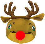 Rudolph Reindeer Santa Christmas Helmet Cover for Cycling