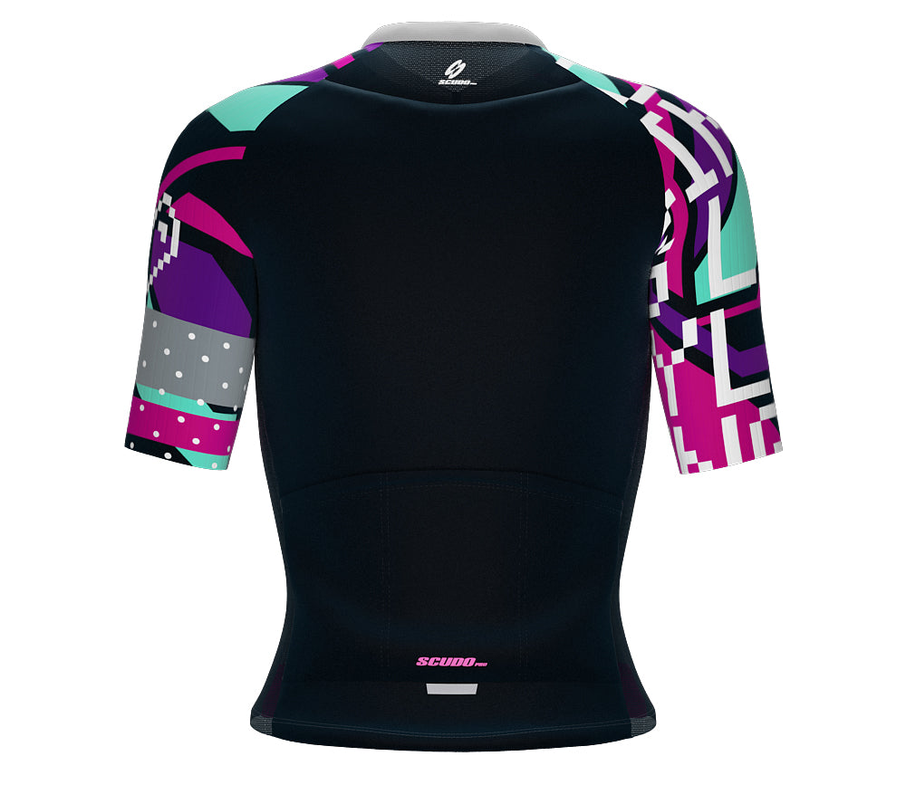 Scudopro Pro-Elite Short Sleeve Cycling Pro Fit Jersey 8 Bits Love for Women