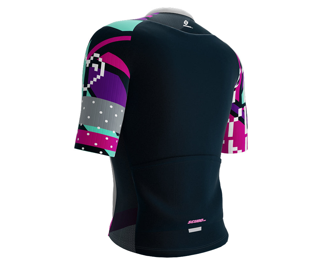 Scudopro Pro-Elite Short Sleeve Cycling Pro Fit Jersey 8 Bits Love for Women