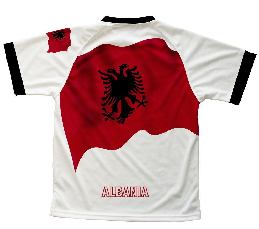 Albania Flag Technical T-Shirt for Men and Women