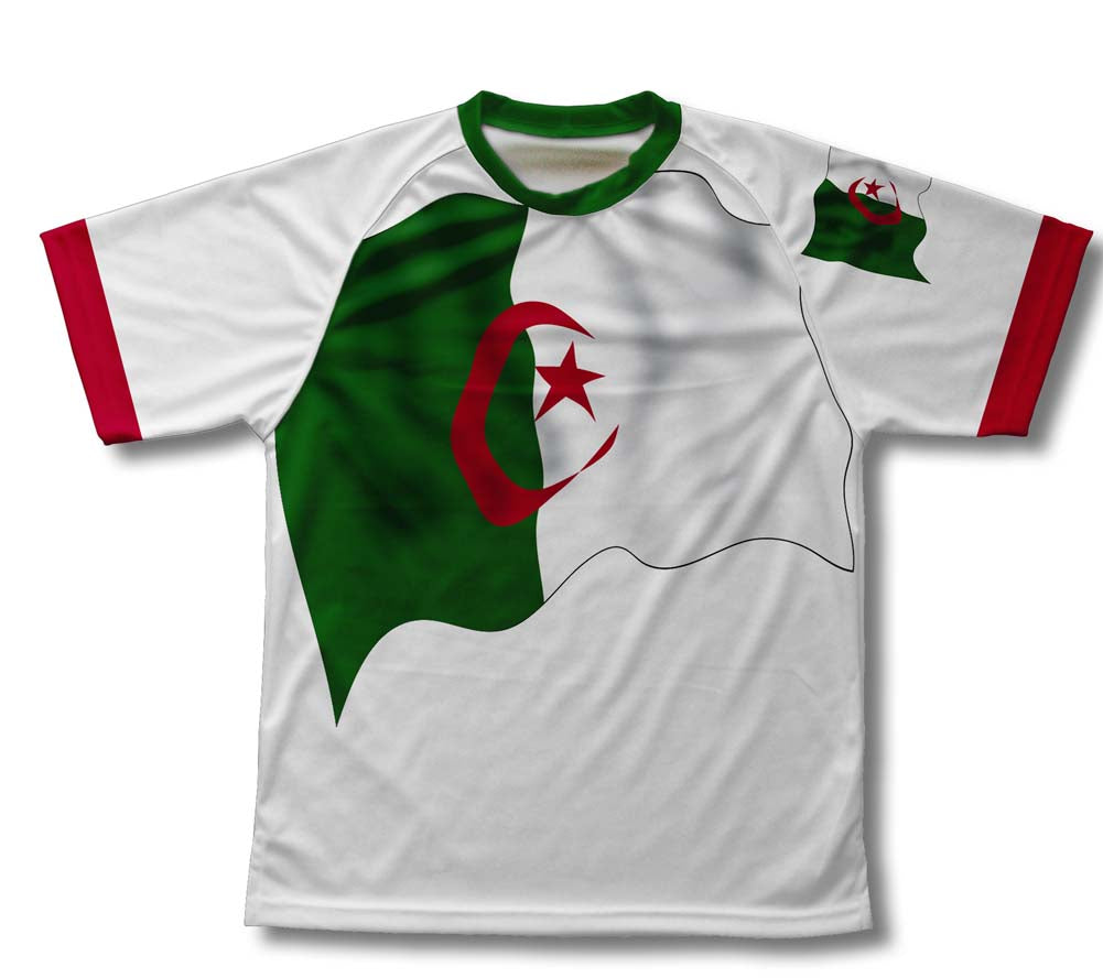 Algeria Flag Technical T-Shirt for Men and Women