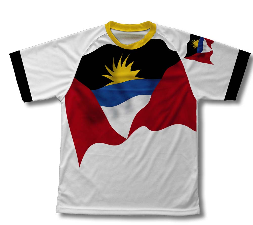 Antigua And Barbuda Flag Technical T-Shirt for Men and Women