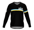 MTB BMX Cycling Jersey Long Sleeve Code Argentina Black for Men and Women
