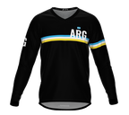 MTB BMX Cycling Jersey Long Sleeve Code Argentina Black for Men and Women