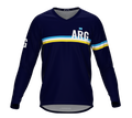 MTB BMX Cycling Jersey Long Sleeve Code Argentina Blue for Men and Women