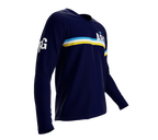 MTB BMX Cycling Jersey Long Sleeve Code Argentina Blue for Men and Women