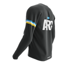 MTB BMX Cycling Jersey Long Sleeve Code Argentina Gray for Men and Women