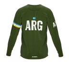 MTB BMX Cycling Jersey Long Sleeve Code Argentina Green for Men and Women