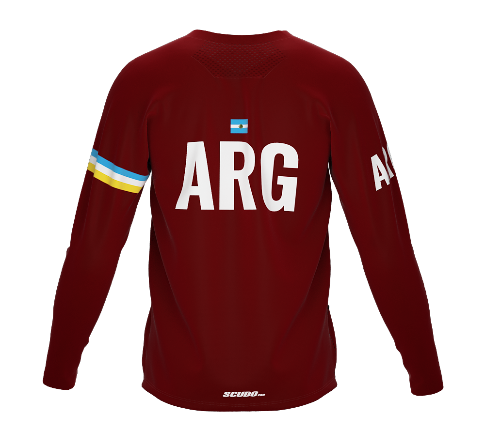 MTB BMX Cycling Jersey Long Sleeve Code Argentina Vine for Men and Women