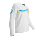 MTB BMX Cycling Jersey Long Sleeve Code Argentina White for Men and Women