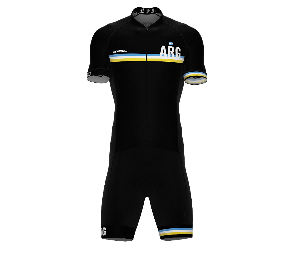 Argentina Black Code Cycling Speedsuit for Men