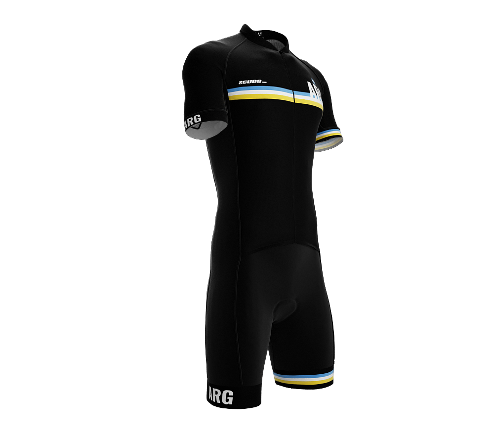 Argentina Black Code Cycling Speedsuit for Men