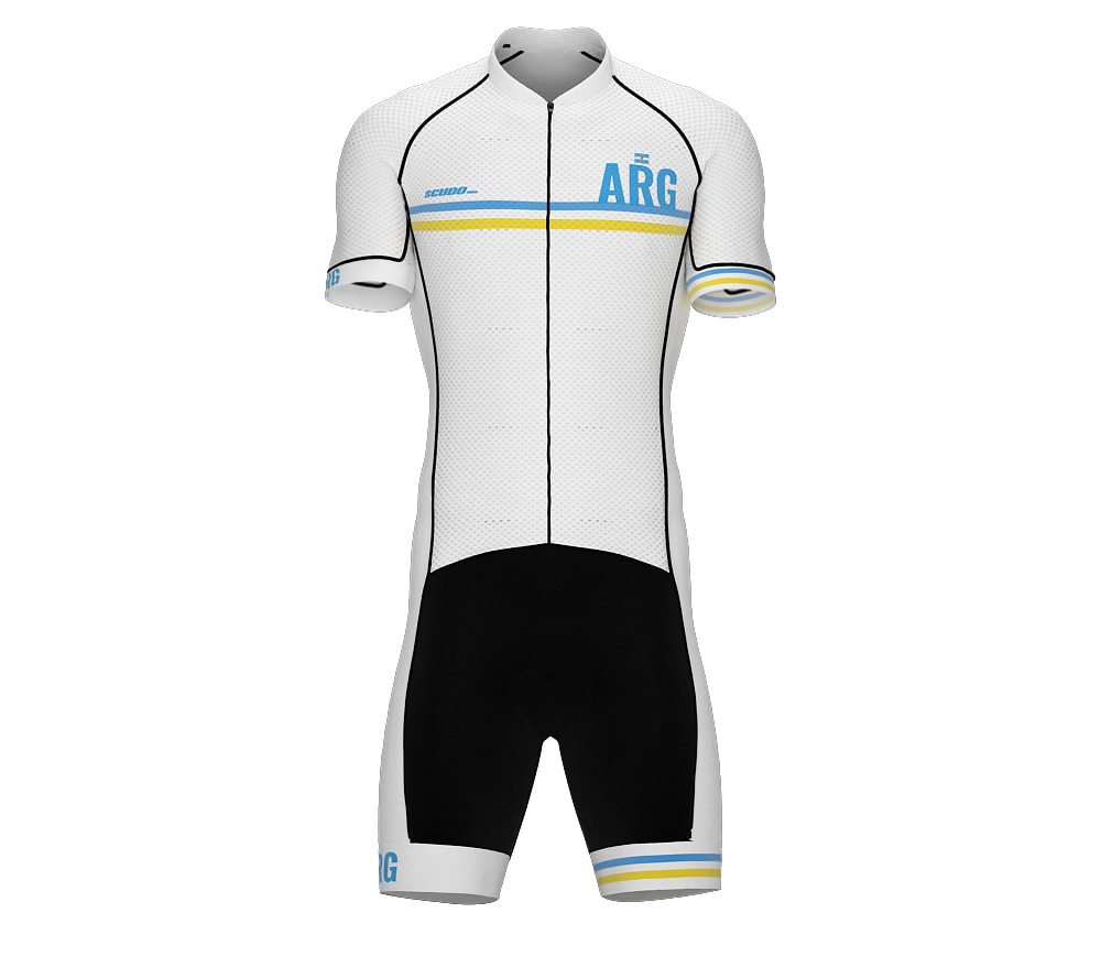 Argentina White Code Cycling Speedsuit for Men
