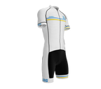 Argentina White Code Cycling Speedsuit for Men