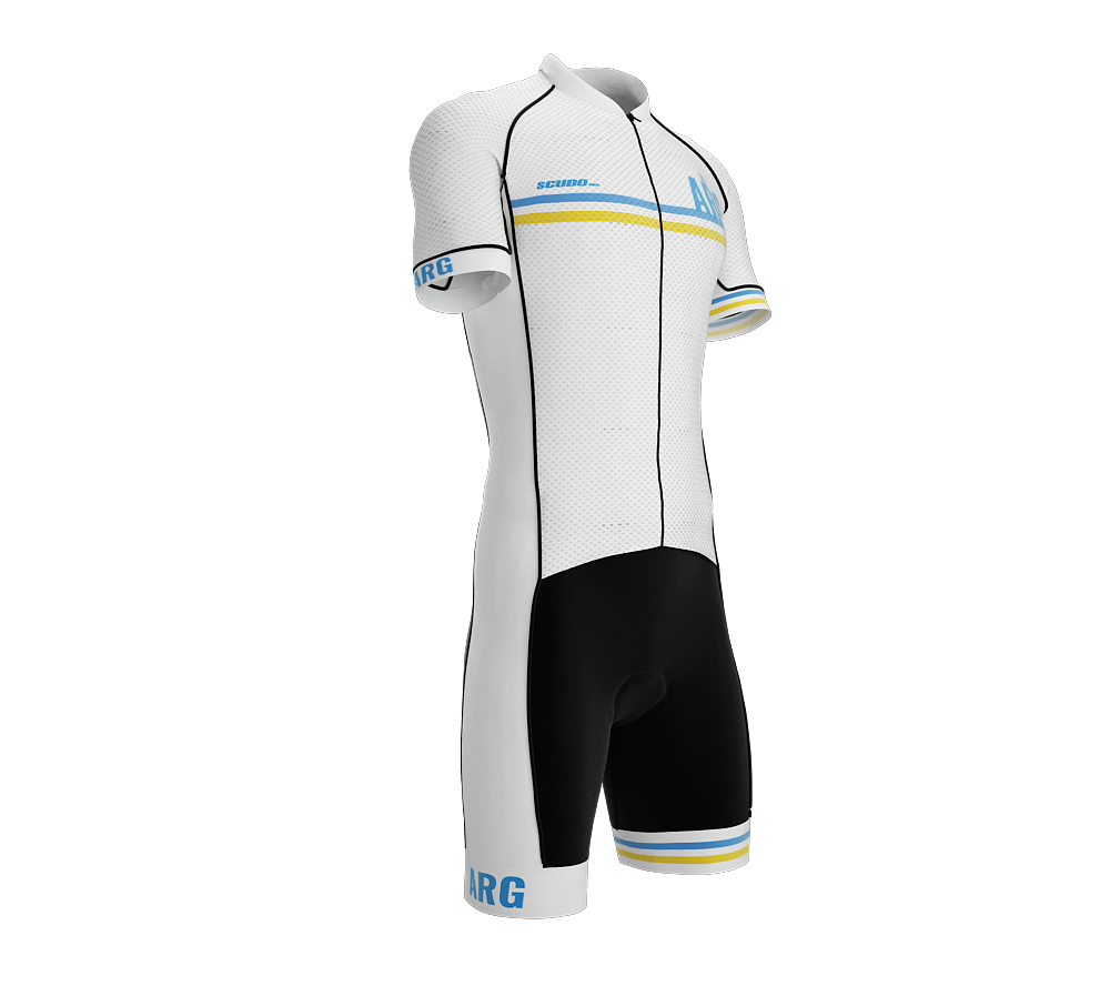 Argentina White Code Cycling Speedsuit for Men