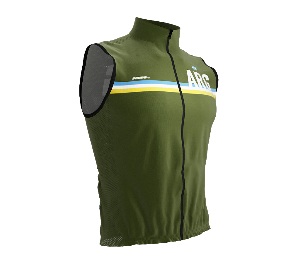 Wind Breaker Cycling Running Sports Vest Argentina Country Code for Men And Women