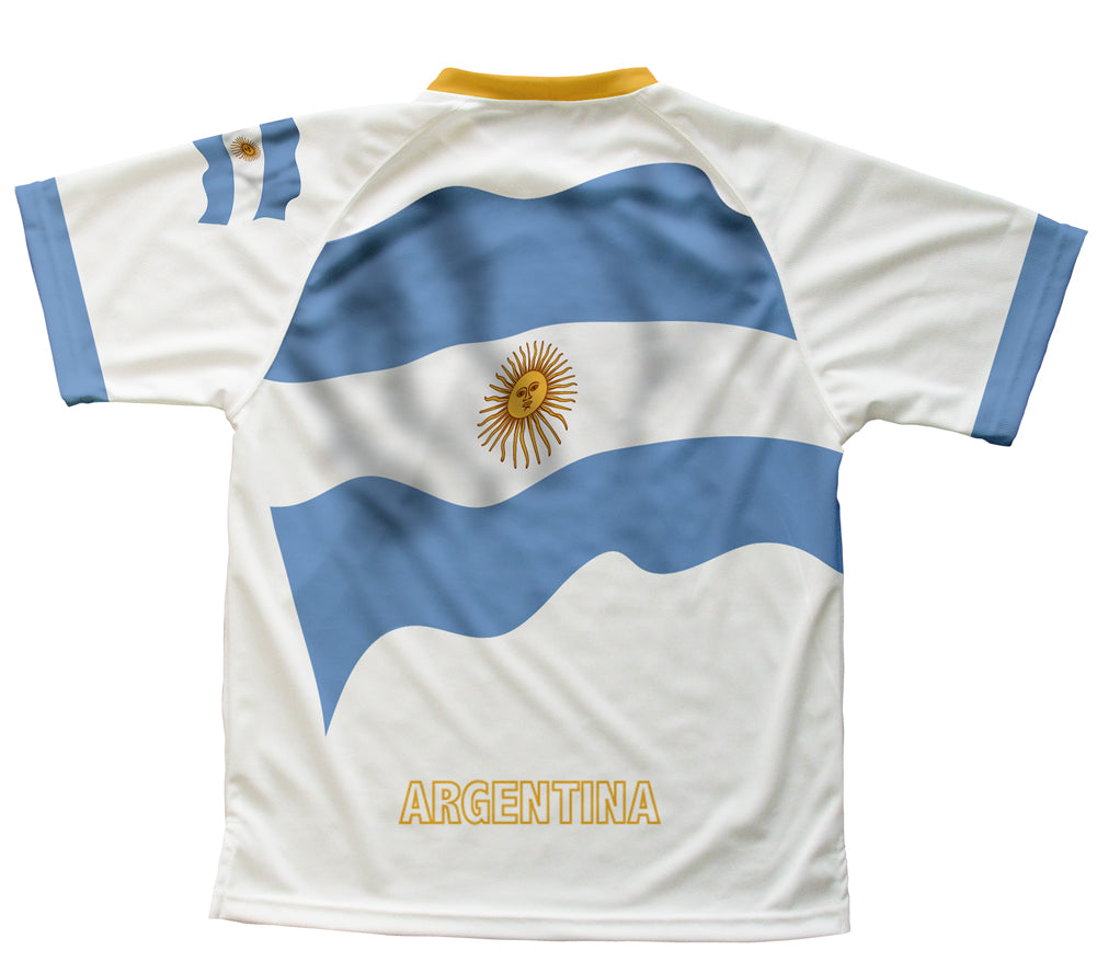 Argentina Flag Technical T-Shirt for Men and Women