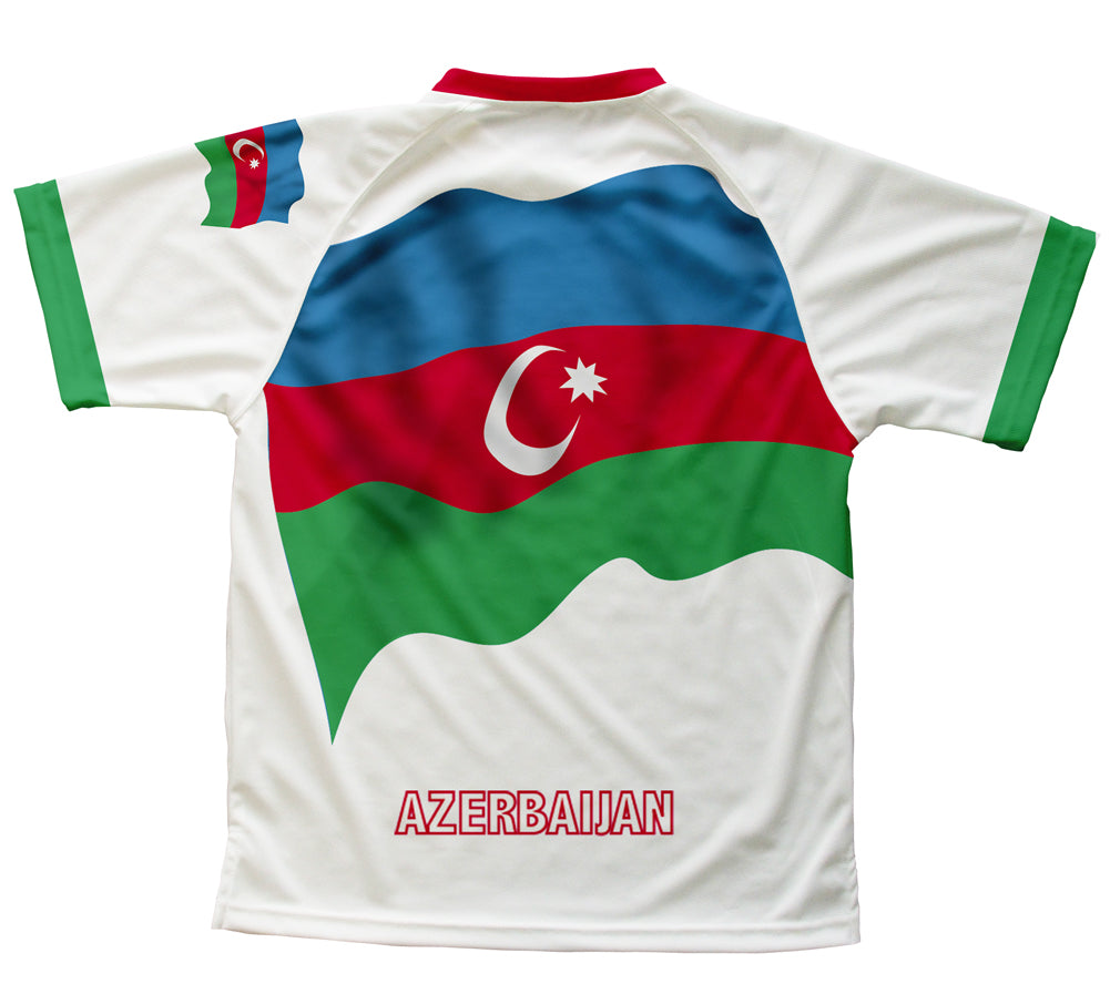 Azerbaijan Flag Technical T-Shirt for Men and Women
