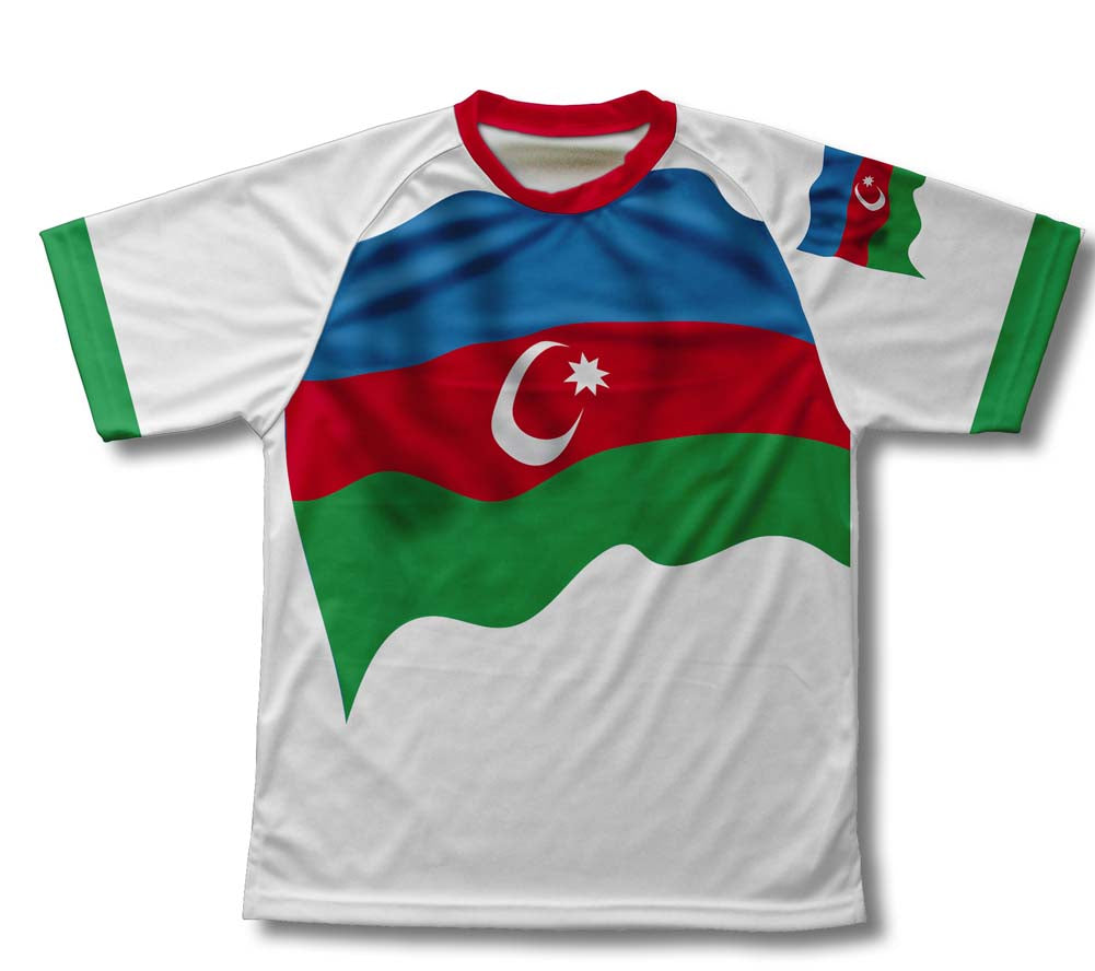 Azerbaijan Flag Technical T-Shirt for Men and Women
