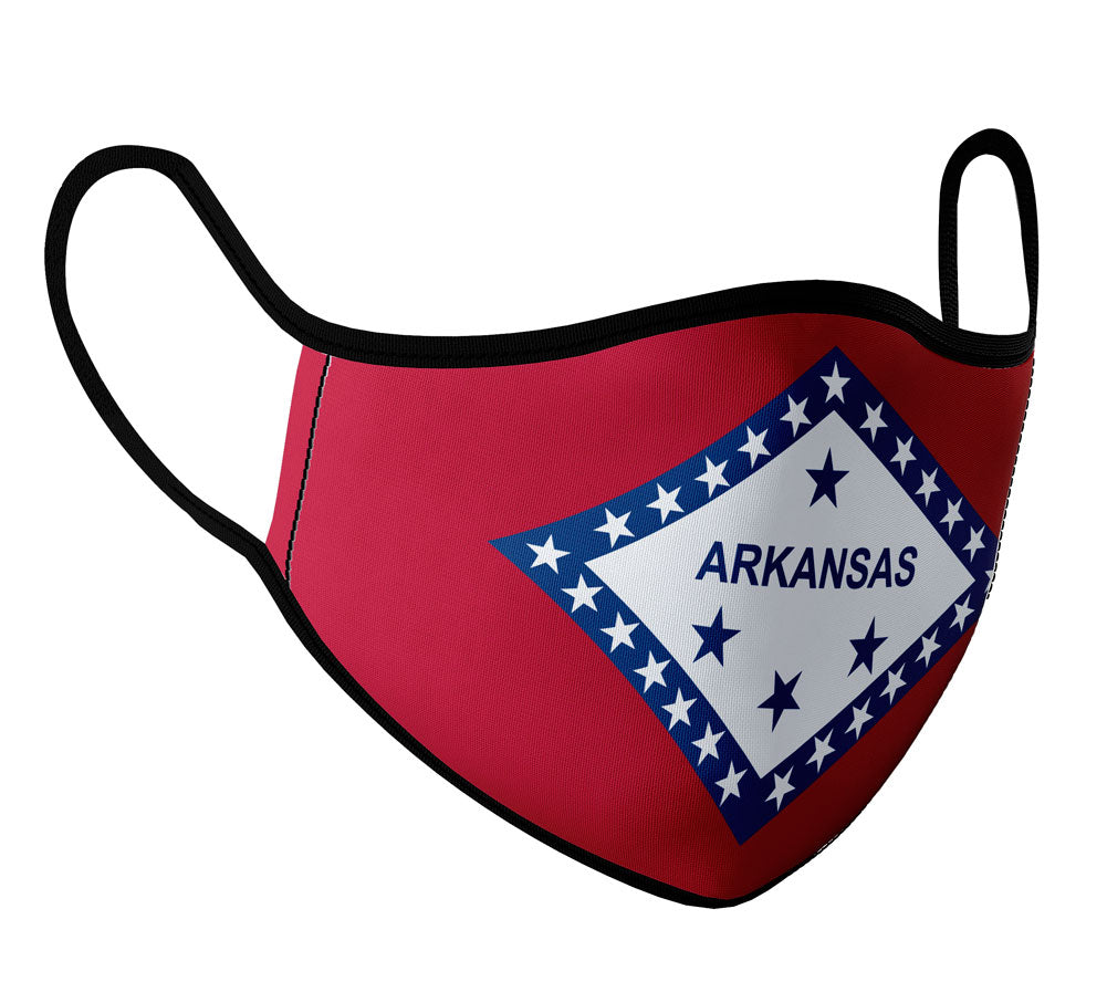 Arkansas - Face Mask with fluid and moisture resistant fabric. Reusable and Washable