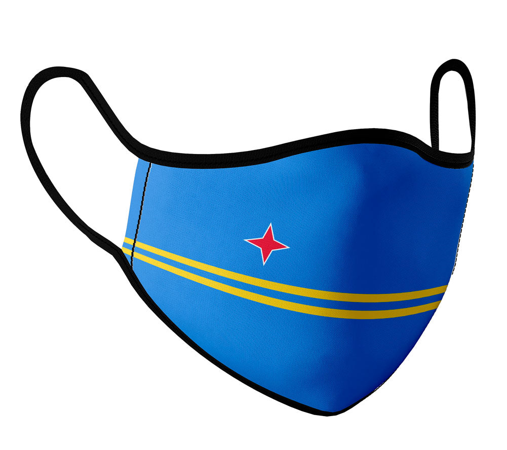 Aruba - Face Mask with fluid and moisture resistant fabric. Reusable and Washable