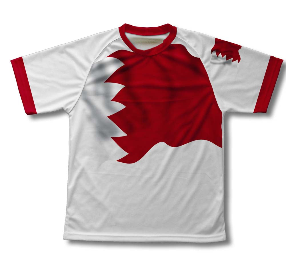 Bahrain Flag Technical T-Shirt for Men and Women