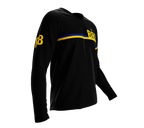 MTB BMX Cycling Jersey Long Sleeve Code Barbados Black for Men and Women