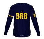 MTB BMX Cycling Jersey Long Sleeve Code Barbados Blue for Men and Women