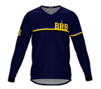 MTB BMX Cycling Jersey Long Sleeve Code Barbados Blue for Men and Women