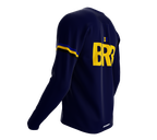 MTB BMX Cycling Jersey Long Sleeve Code Barbados Blue for Men and Women
