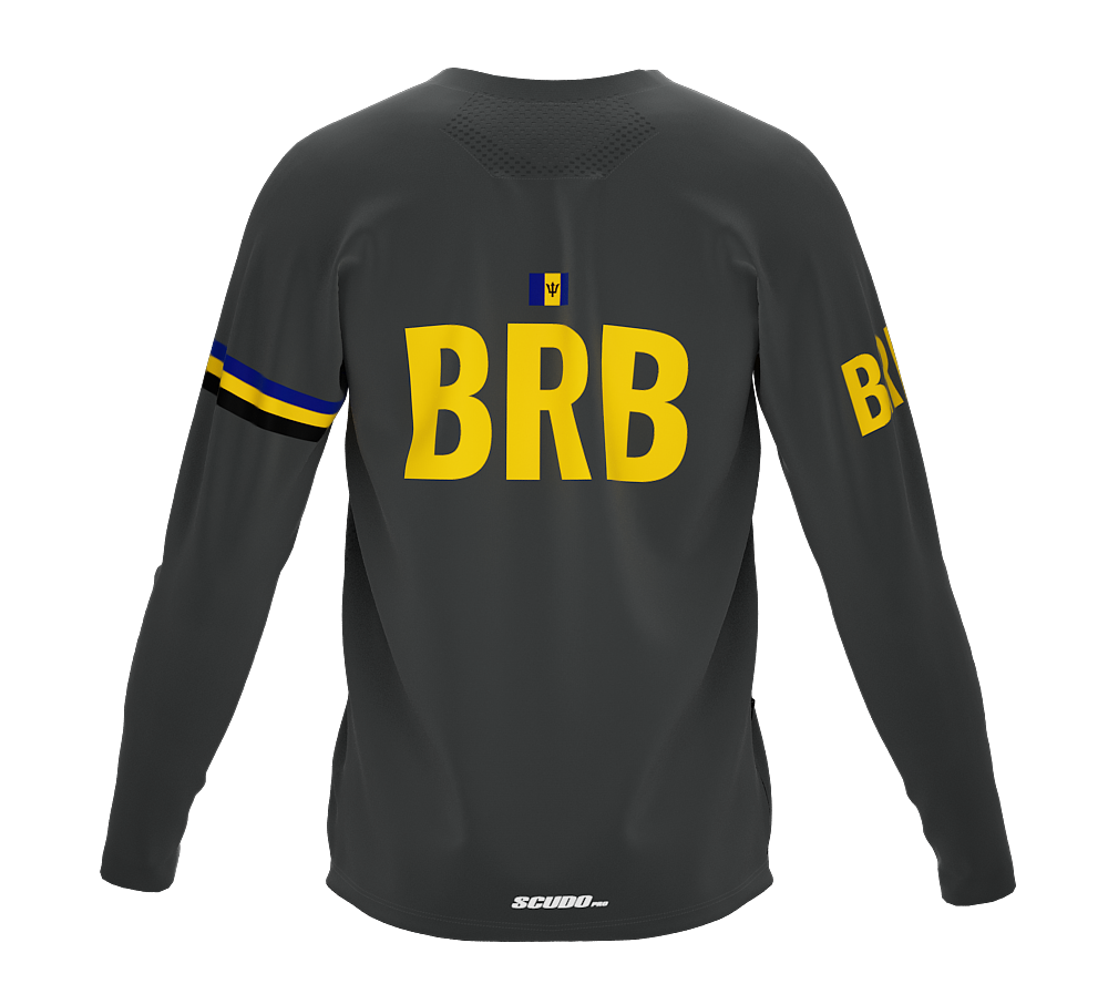 MTB BMX Cycling Jersey Long Sleeve Code Barbados Gray for Men and Women