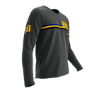 MTB BMX Cycling Jersey Long Sleeve Code Barbados Gray for Men and Women