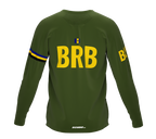 MTB BMX Cycling Jersey Long Sleeve Code Barbados Green for Men and Women