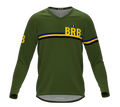 MTB BMX Cycling Jersey Long Sleeve Code Barbados Green for Men and Women