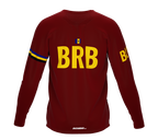 MTB BMX Cycling Jersey Long Sleeve Code Barbados Vine for Men and Women